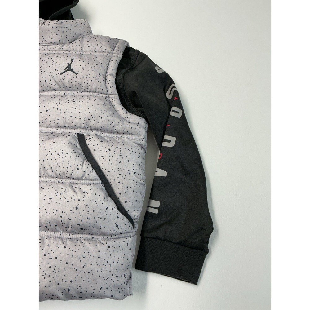 Kids Jordan Puffer Vest with Hooded Jacket - Picture 2 of 5